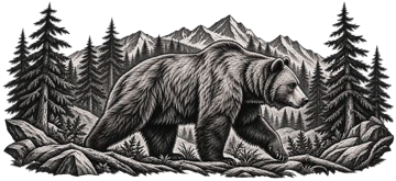 Bear in a forest